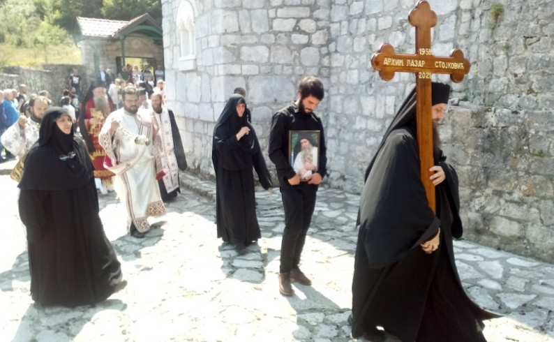 Otac Lazar, monah-ktitor, obnovitelj hercegovog Zagrađa, ispraćen u naručje Božje