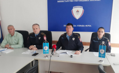 PU Foča: Smanjen broj krivičnih djela, narušavanja javnog reda i mira i saobraćajnih nezgoda